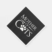 Mutter der Katzen Serviette (Ecke)