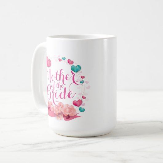 Mutter der klassischen Bride Candy Hearts Tasse (Vorderseite Links)
