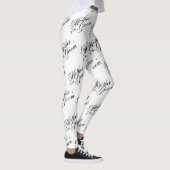 Mutter der Leggings - Schwarz auf Weiß (Rechts)