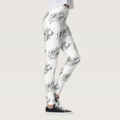 Mutter der Leggings - Schwarz auf Weiß (Rechts)