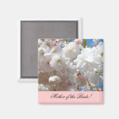 Mutter der Magnete Blossom Blume Rosa Magnet (Vorderseite/Rückseite)