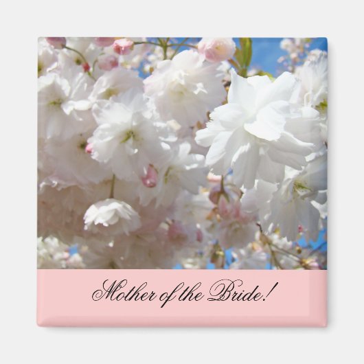 Mutter der Magnete Blossom Blume Rosa Magnet (Vorne)