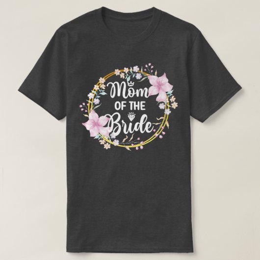 Mutter der Mama der Brautparty-Braut T-Shirt (Design vorne)