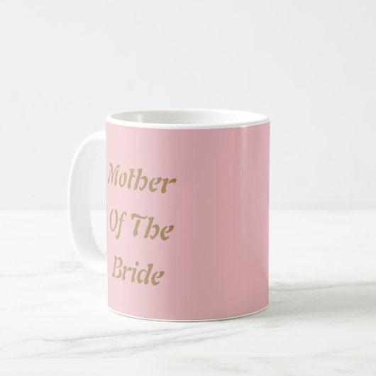 Mutter der Mama Gold Rosa Rose Cool Kaffeetasse (Vorderseite Links)