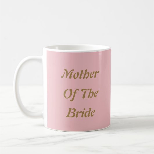 Mutter der Mama Gold Rosa Rose Cool Kaffeetasse (Links)