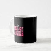 Mutter der Mama Groovy Wedding Bachelorett Kaffeetasse (Vorderseite Links)