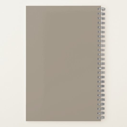 Mutter der Minimalistische Moderne Name Taupe Notizblock (Rückseite)