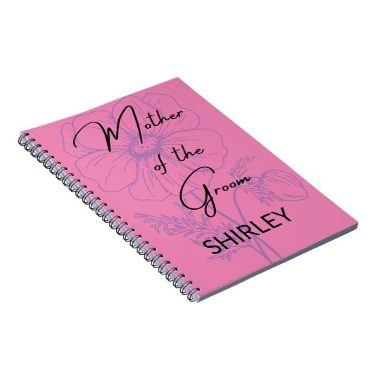 Mutter der Minimalistischen Lilac Custom Notizblock (Rechte Seite)