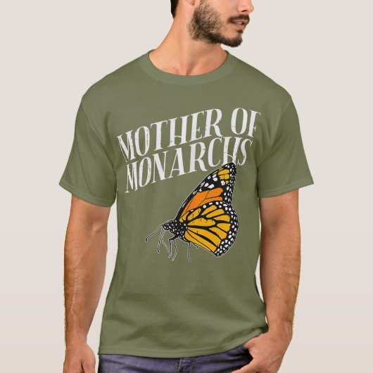 Mutter der Monarchen Ich witzige Entomologie T-Shirt (Vorderseite)