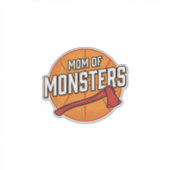 Mutter der Monster Vintage Basketball-Mutter Desig Aufkleber (Vorderseite)