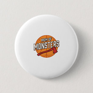 Mutter der Monster Vintage Basketball-Mutter Desig Button