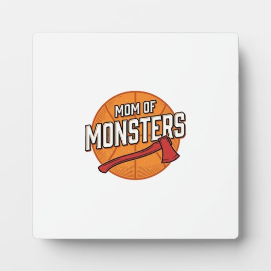Mutter der Monster Vintage Basketball-Mutter Desig Fotoplatte (Vorderseite)