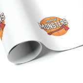 Mutter der Monster Vintage Basketball-Mutter Desig Geschenkpapier (Rolleneckpunkt)