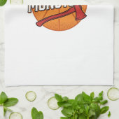 Mutter der Monster Vintage Basketball-Mutter Desig Geschirrtuch (Gefaltet)