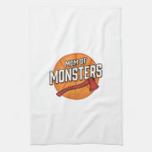 Mutter der Monster Vintage Basketball-Mutter Desig Geschirrtuch (Vertikal)