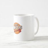 Mutter der Monster Vintage Basketball-Mutter Desig Kaffeetasse (VorderseiteRechts)