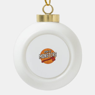 Mutter der Monster Vintage Basketball-Mutter Desig Keramik Kugel-Ornament