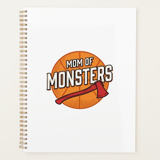 Mutter der Monster Vintage Basketball-Mutter Desig Planer (Vorderseite)