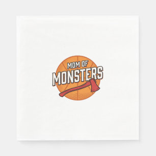 Mutter der Monster Vintage Basketball-Mutter Desig Serviette
