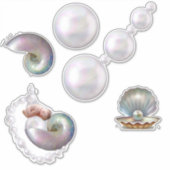 Mutter der Perlen, die eine Perle gebären. Aufkleber (Vorderseite)