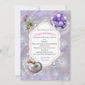 Mutter der Perlen, die einem Baby-Mädchen die Gebu Dankeskarte (Vorderseite)