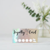 Mutter der perlen Seashell Customer Loyalty Card Visitenkarte (Stehend Vorderseite)