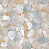 Mutter der Perlen- und Goldzellen abstrakt Aufkleber (Vorderseite)