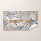 Mutter der Perlen- und Goldzellen abstrakt Badhandtuch Set (Handtuch)