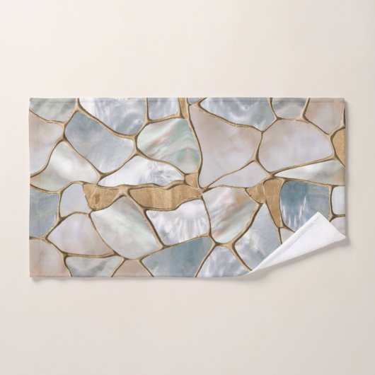 Mutter der Perlen- und Goldzellen abstrakt Badhandtuch Set (Handtuch)