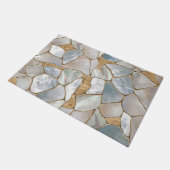 Mutter der Perlen- und Goldzellen abstrakt Fußmatte (Schrägansicht)