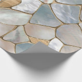 Mutter der Perlen- und Goldzellen abstrakt Geschenkpapier (Ecke)