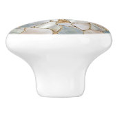 Mutter der Perlen- und Goldzellen abstrakt Keramikknauf (Seitenansicht)