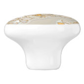 Mutter der Perlen- und Goldzellen Abstrakt Keramikknauf (Seitenansicht)