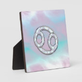 Mutter der Perlkrebssymbol Astrologie Fotoplatte (Vorderseite)