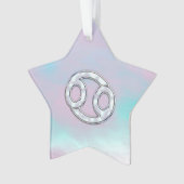 Mutter der Perlkrebssymbol Astrologie Ornament (Vorderseite)