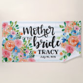 Mutter der Personalisierten Hochzeit Strandtuch (Vorderseite)