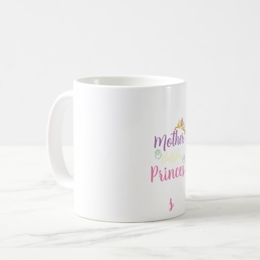 Mutter der Prinzessin Tiara, die eine individuell  Kaffeetasse (Vorderseite Links)