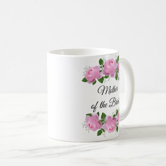 Mutter der Rose Personalisiert Kaffee Tasse (VorderseiteRechts)
