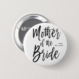 Mutter der Skript-Art-kundenspezifischen Hochzeit Button
