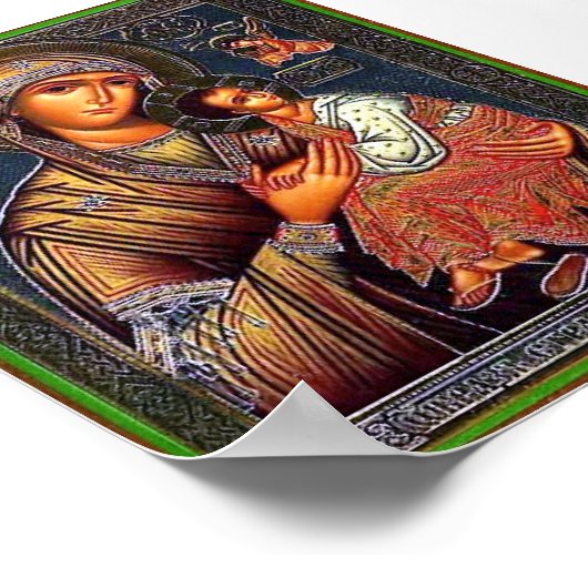 Mutter der ständigen Hilfe Poster (Ecke)