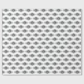 Mutter der ständigen Hilfe Schwarz-Weiß elegant Geschenkpapier (Flach)