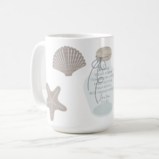 Mutter der Tasse der Braut mit Heute ein Sprichwor (Vorderseite Links)