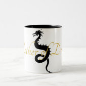 Mutter der Tasse der Drachen (Schwarz und Gold) (Mittel)
