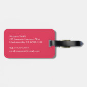 Mutter der tropischen Hochzeit in Urlaubsort Gepäckanhänger (Rückseite horizontal)