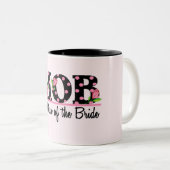 Mutter der Tulpe-Beschriftung der Braut-(MOD) Zweifarbige Tasse (VorderseiteRechts)