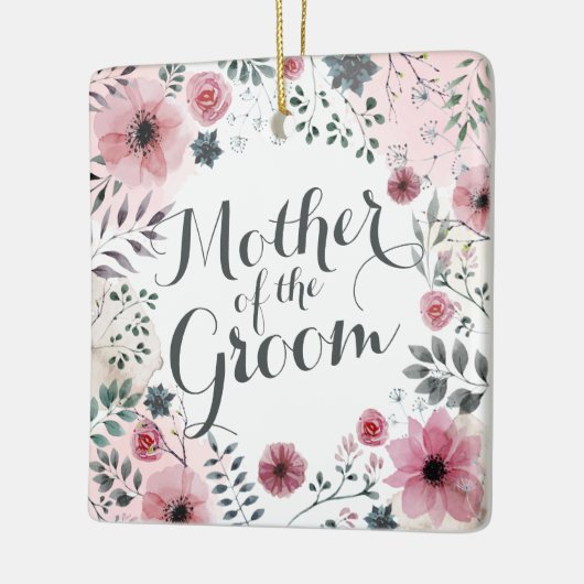 Mutter der Verzierung des Bräutigam-Aquarell-| Keramikornament (Links)