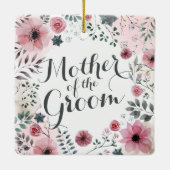 Mutter der Verzierung des Bräutigam-Aquarell-| Keramikornament (Rückseite)