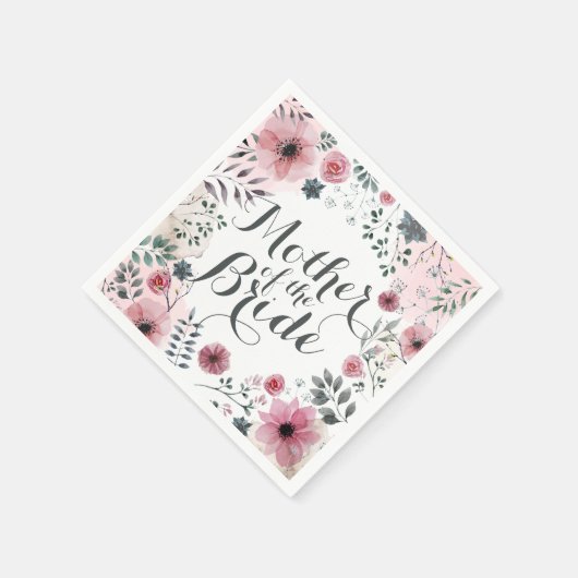 Mutter der Wasserfarbe der Bride | Napkin Serviette (Ecke)