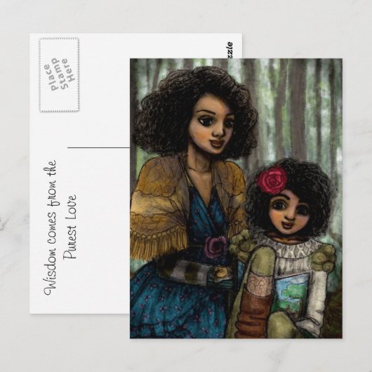 Mutter der Weisheit Postkarte (Vorne/Hinten)