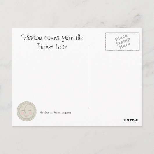 Mutter der Weisheit Postkarte (Rückseite)